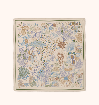 100% Silk Square Scarf 26 x 26