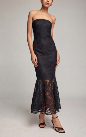 Tia Metallic Lace Dress