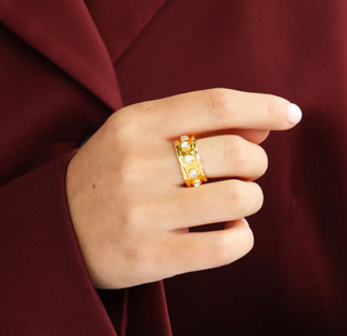 Seven Crystal Ring