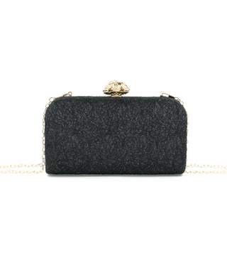 Lace Evening Bag, Flower Clasp