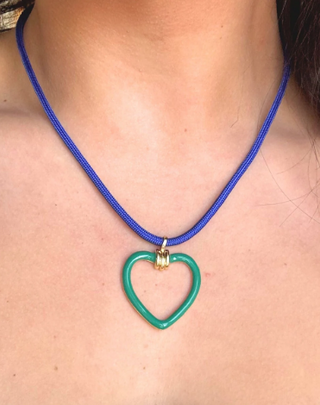 Heart on String Necklace
