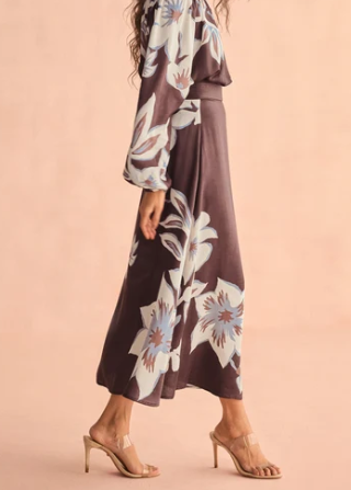 Nalini Floral Wrap Skirt