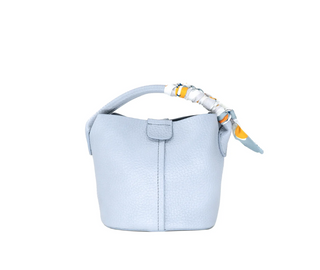 Mini Bucket Bag w/ Scarf