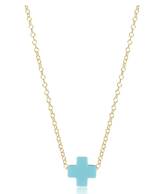16" Signature Cross Necklace - Small