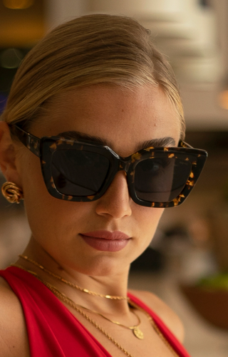 Portofino Acetate Oversized Cat Eye Sunglasses