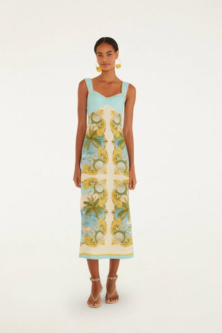 Royal Sea Maxi Dress