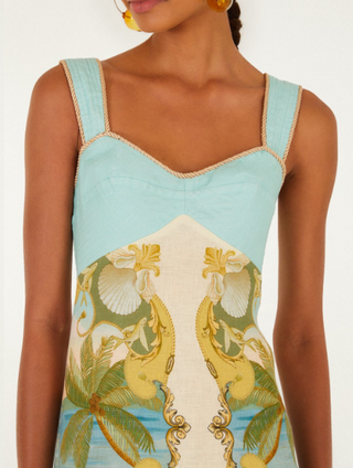 Royal Sea Maxi Dress