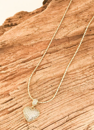 Slide Heart on Petite Interlinking Chain