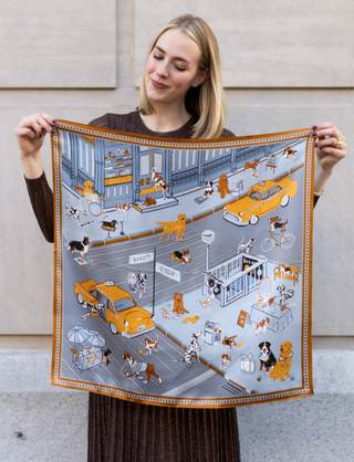 100% Silk Scarf 26x26 inches