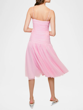 Porta Drop Waist Midi Dress