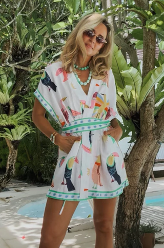 Marigold Printed Linen Dress