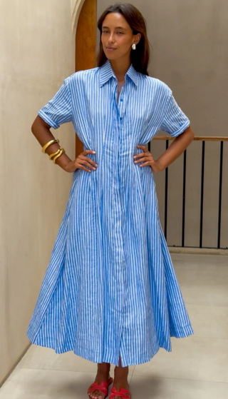 Verity Printed Linen Dress
