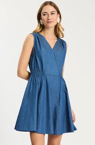 Emory Sleeveless Wrap Dress
