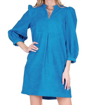 Corduroy Front Yoke Dress