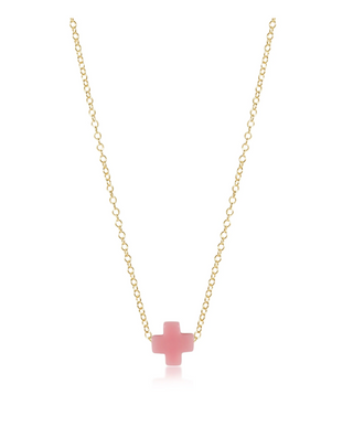 16" Signature Cross Necklace - Small