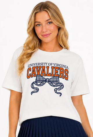 Virginia Gingham Bow T-Shirt