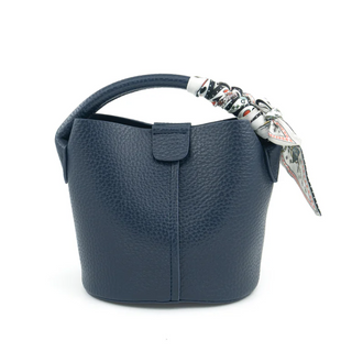 Mini Bucket Bag w/ Scarf