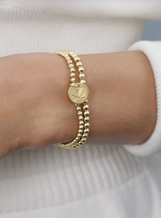 UVA Disc 3mm Bead Bracelet