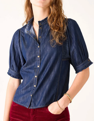 Sweet Clementine Button Up Top