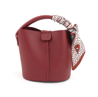 Mini Bucket Bag w/ Scarf
