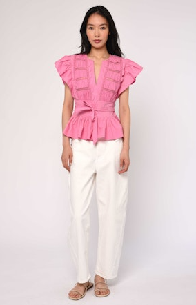 Madelyn Tie Front Top