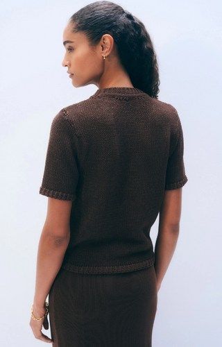 Luxe Organic Cotton Knit T-Shirt