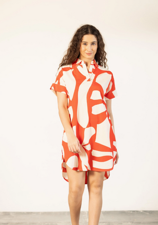 Anna Cotton Poplin Shirt Dress