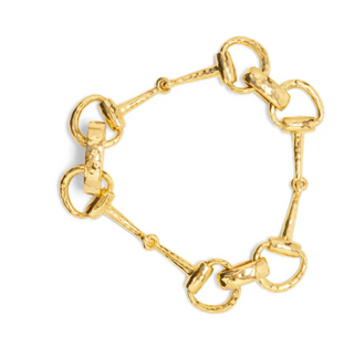 Equestrian Snaffle Bit Bracelet, 8"