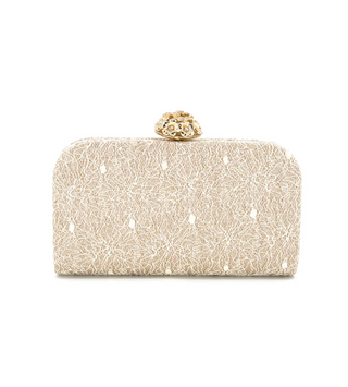 Lace Evening Bag, Flower Clasp