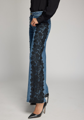 Georgia Lace Combo Jeans