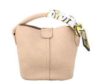Mini Bucket Bag w/ Scarf