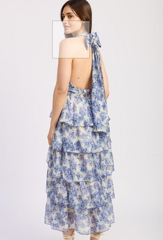 odyssa halter maxi dress Princess Polly Women's Odyssa Satin Halter Gown - Blue
