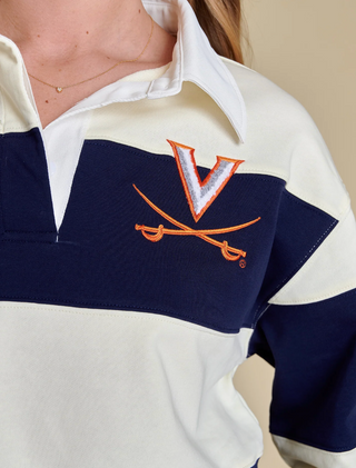 Long Sleeve Rugby Stripe Top