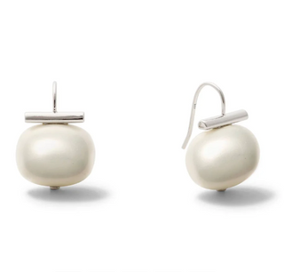 Statement Large Pebble Pearl Earrings
