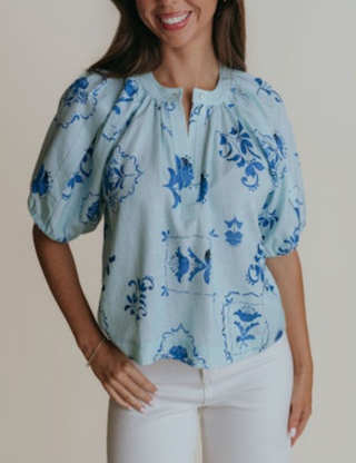 Henley Solid Top