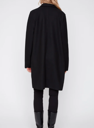 Brushed Knit Long Coat