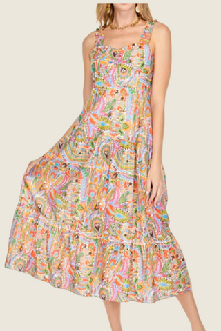 Eyelet Tiered Maxi Dress