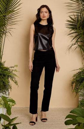 Jag Vegan Leather Top