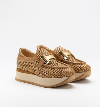 Camille Woven Rafia Noisette