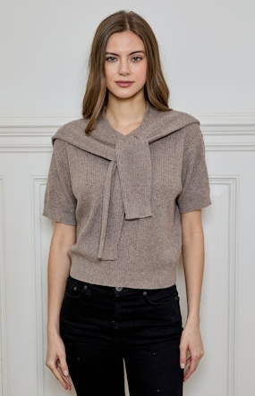 Jean Layered Knit Top