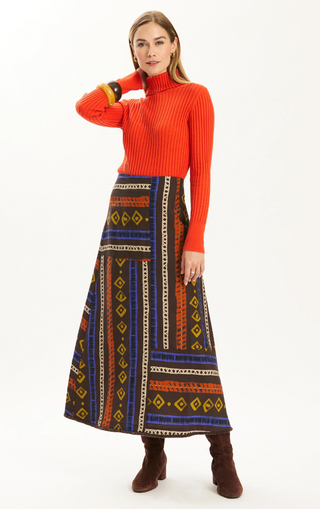 Val Rails Stripe Skirt