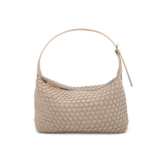 Woven Handbag Faux Suede
