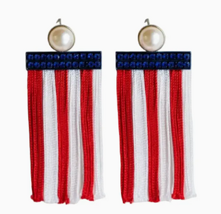 Fringe Flag Earrings