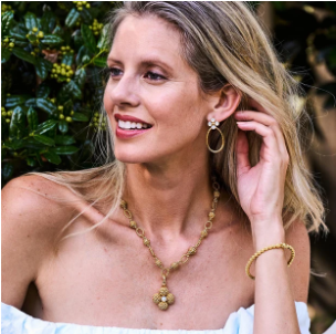 Berry Clover Teardrop Earrings