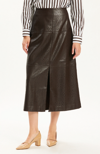 Phoebe Punched Vegan Skirt
