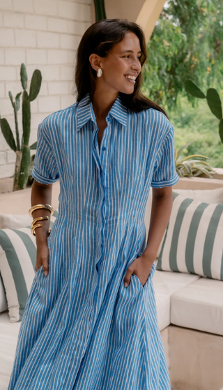 Verity Printed Linen Dress