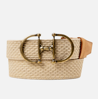 Horsebit Buckle Elastic Belt