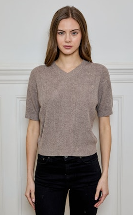 Jean Layered Knit Top