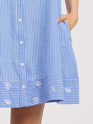 Amelie Embroidered Shells Dress