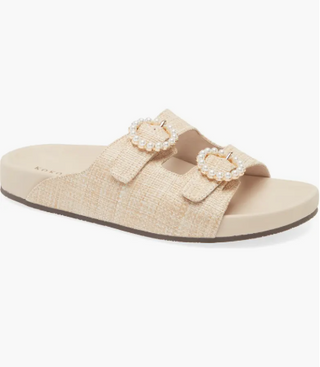 Mia Raffia Slide - Natural Raffia - 6